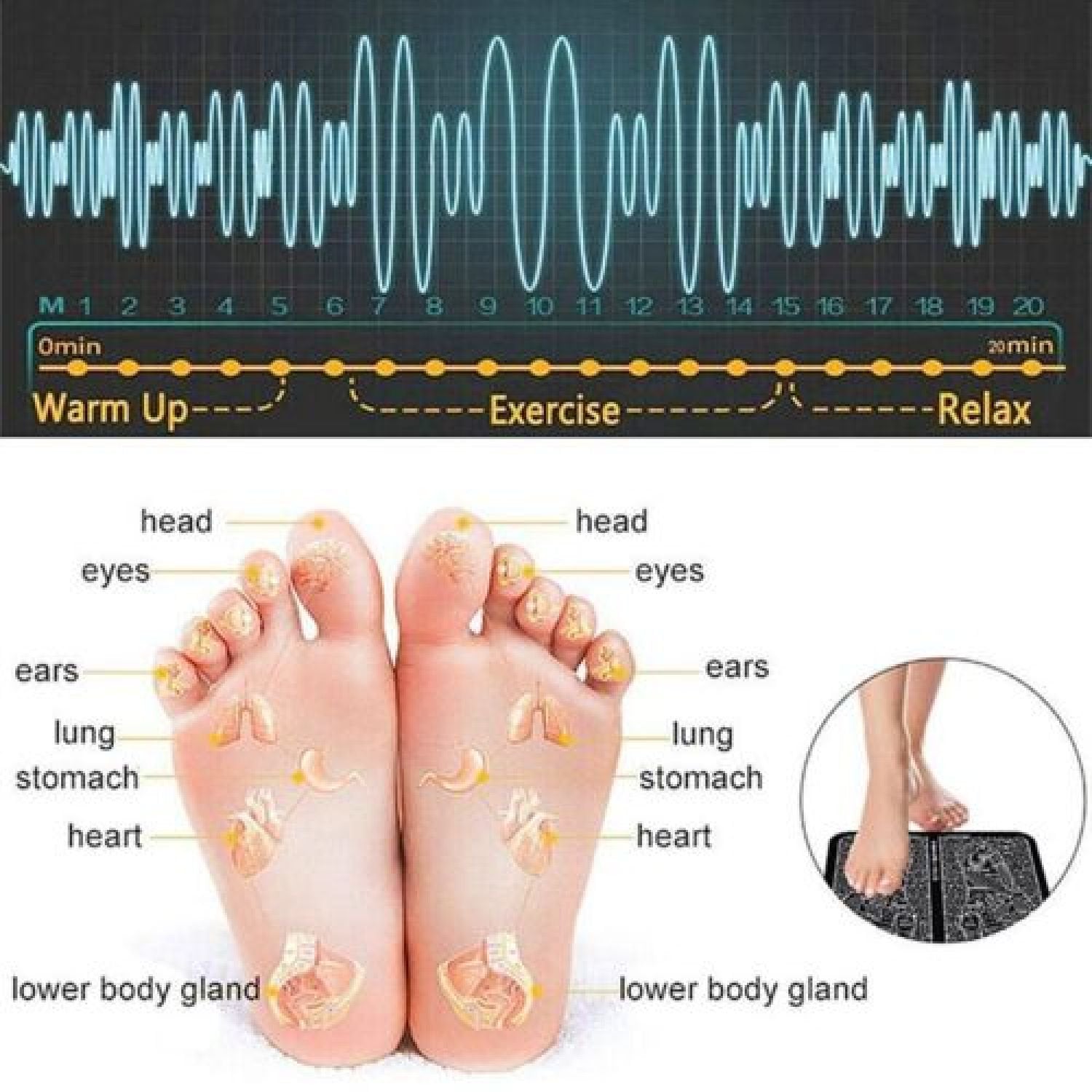 Foot Massager Blood Circulation Health Care Pain Relief Tools