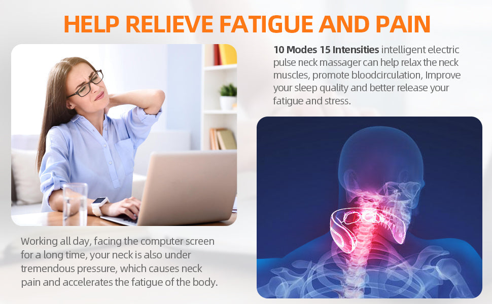 Neck Massager for Pain Relief. Deep Tissue Trigger Point Cervical Massager