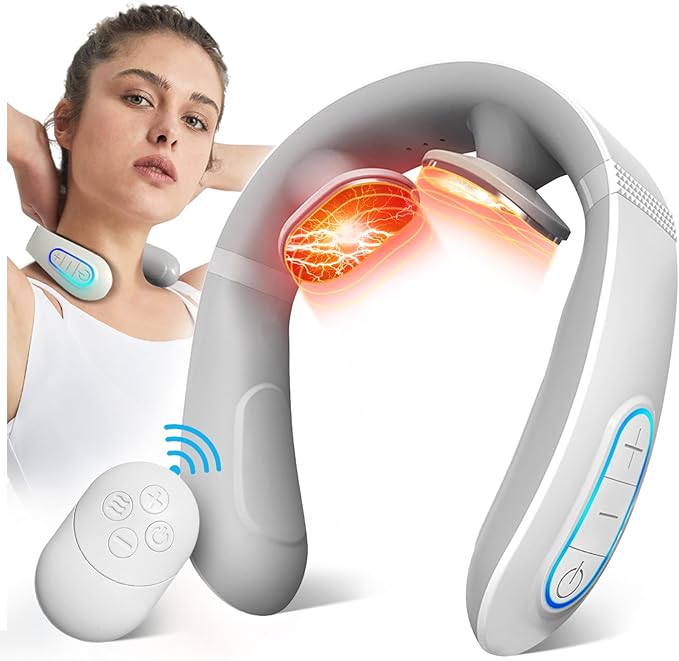 Neck Massager for Pain Relief. Deep Tissue Trigger Point Cervical Massager