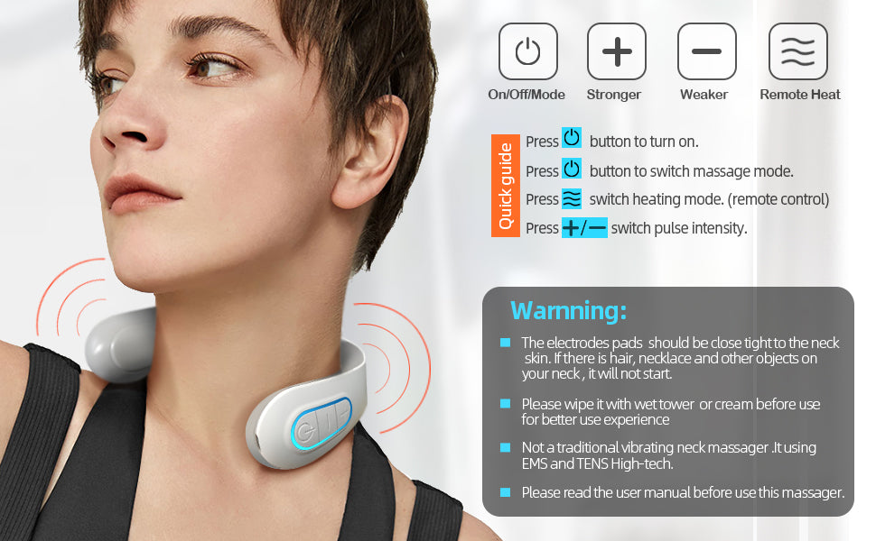Neck Massager for Pain Relief. Deep Tissue Trigger Point Cervical Massager
