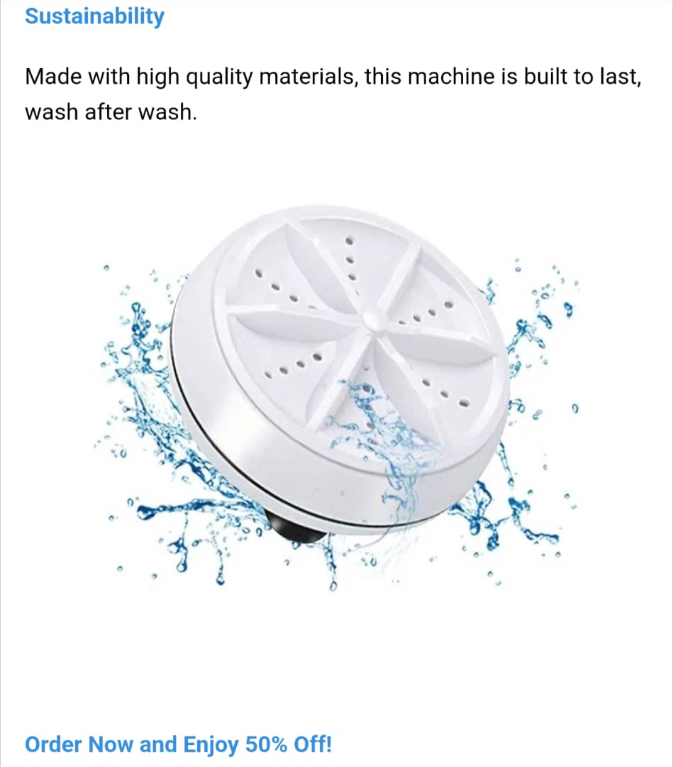 MINI PORTABLE WASHING MACHINE