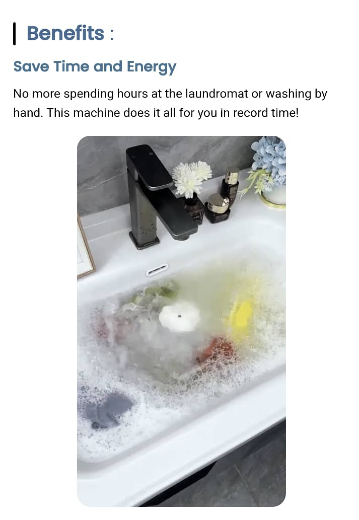MINI PORTABLE WASHING MACHINE