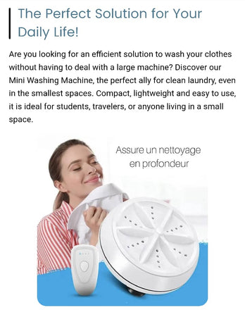 MINI PORTABLE WASHING MACHINE
