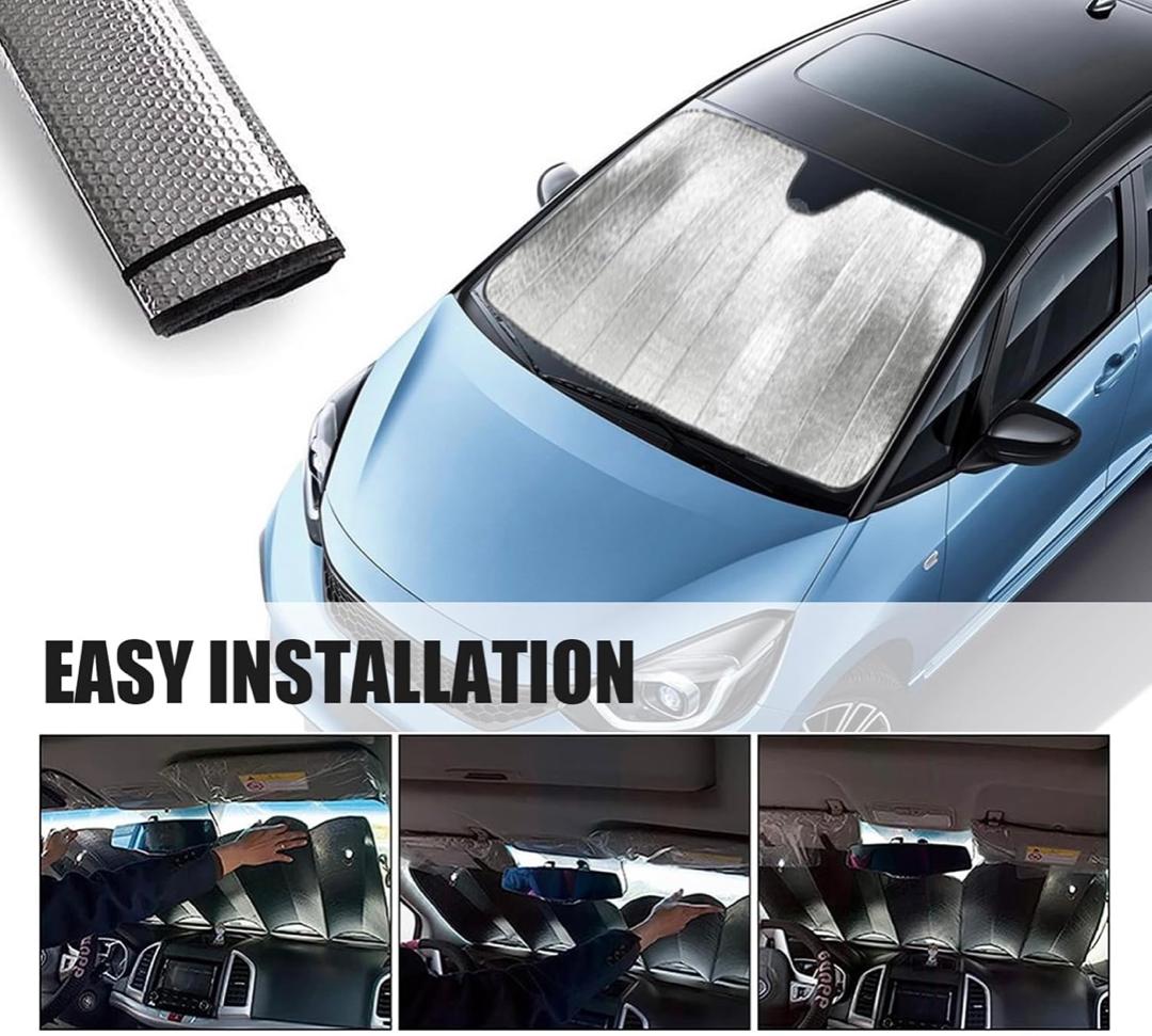 Telescopic Vehicle Sunshade – Stay Cool, Stay Protected