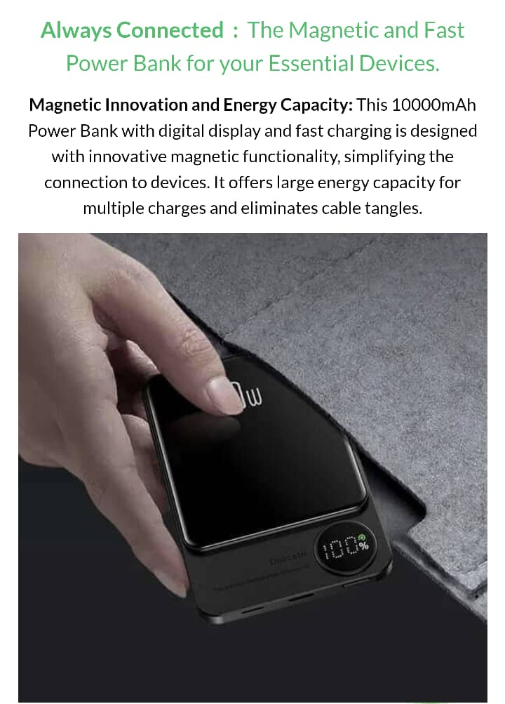 Wireless magnetic power bank