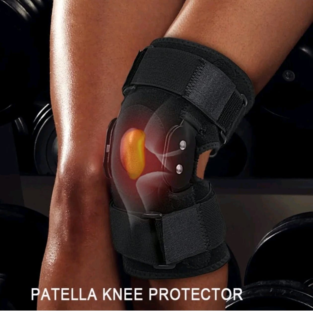 Knee Support Hinged Knee Brace With Side Stabilizers Open Patella Pain Relief