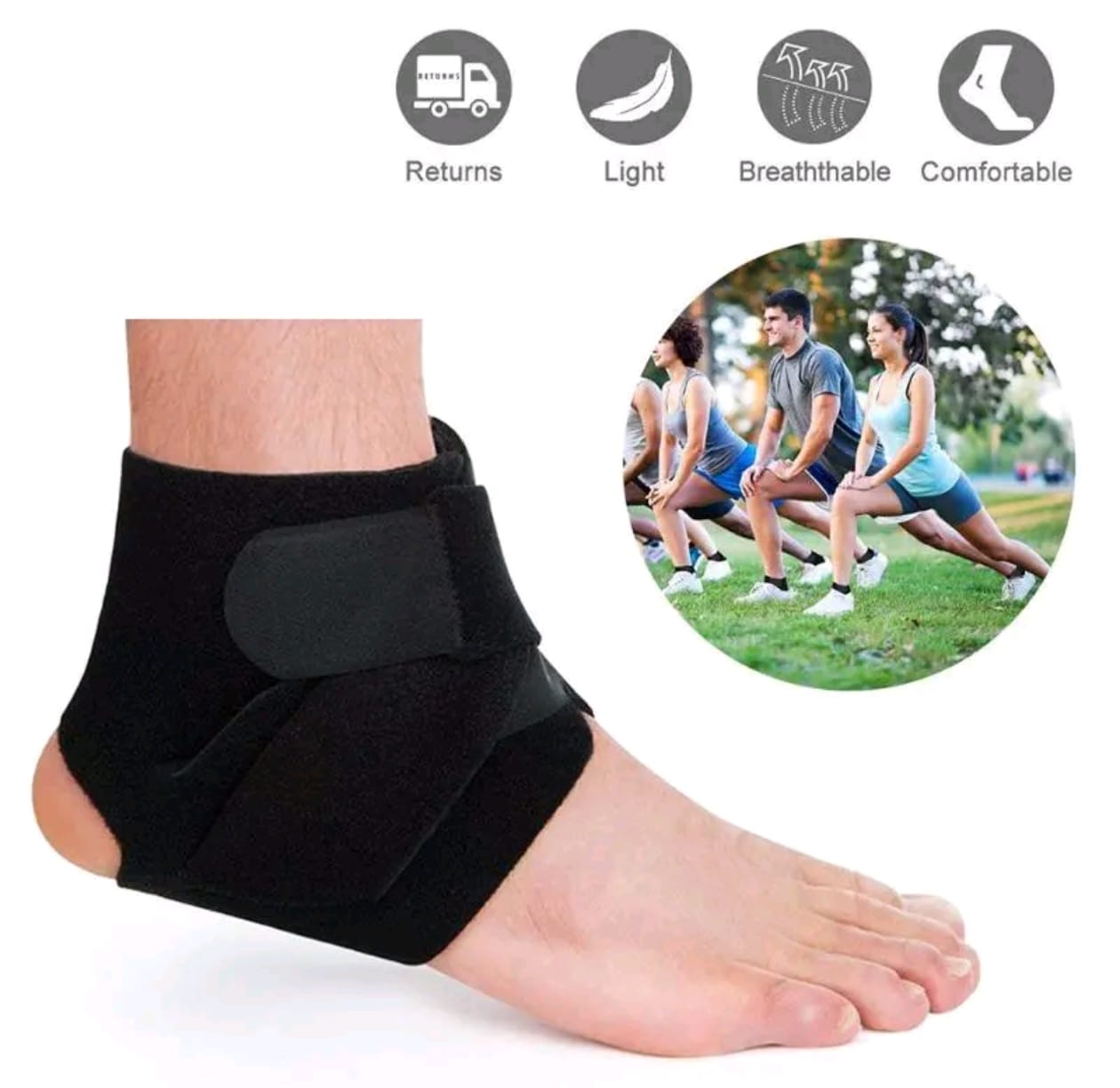 Ankle Support for Men and Women -  Adjustable Ankle Brace for pain and prevention