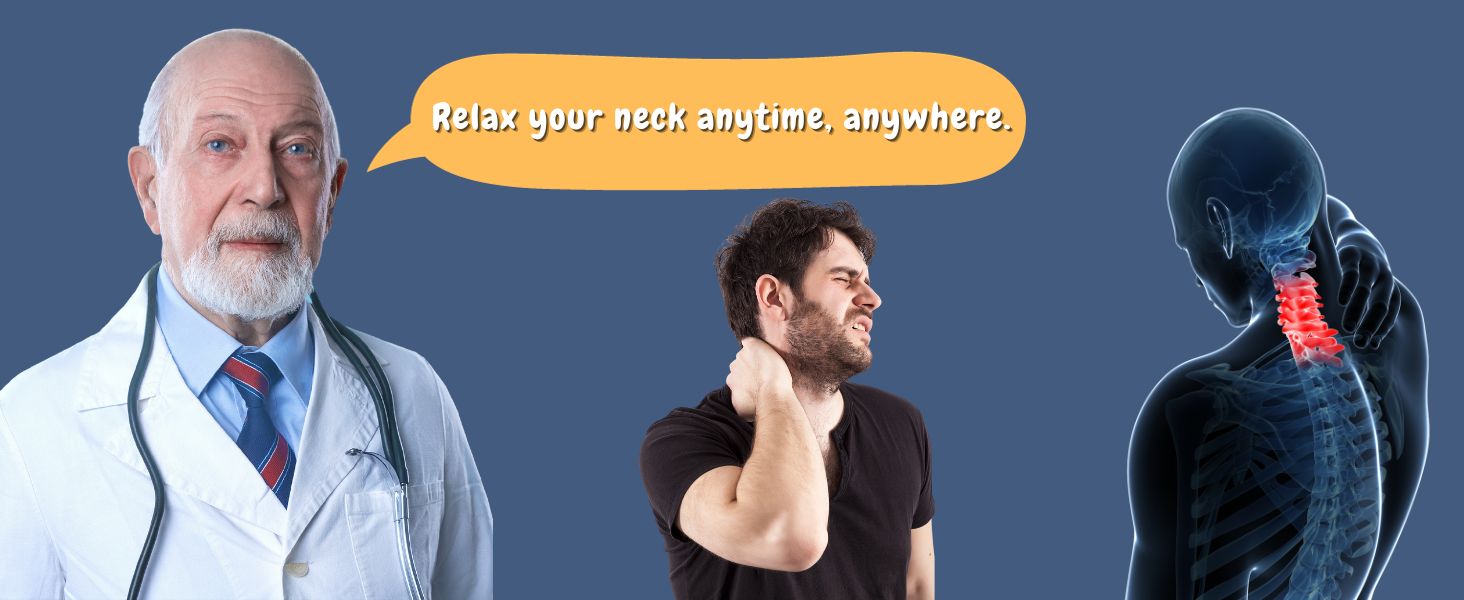 Neck Massager for Pain Relief. Deep Tissue Trigger Point Cervical Massager